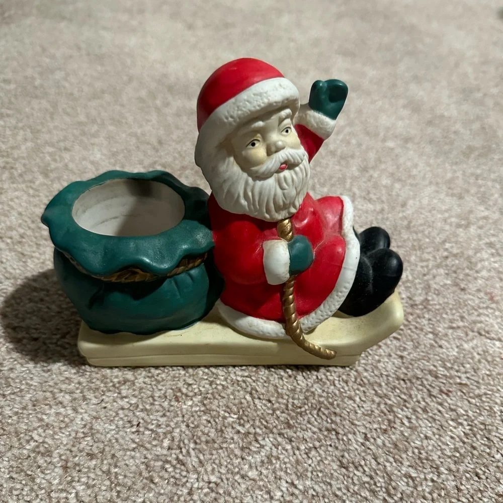 Santa 'N Sleigh Partylite Votive/Tealight Holder